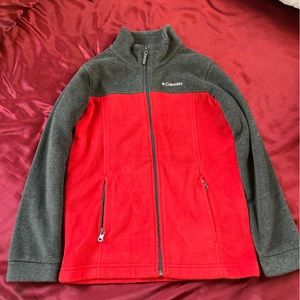 Columbia Fleece full zip Sweater. Size M